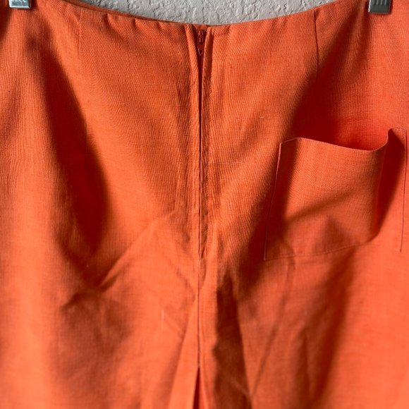 Creamsicle Dreamsicle Mini Skirt w Back Pocket & Rick Rack Trim 60s/70s - Picture 7 of 8